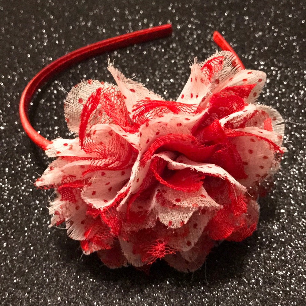 Girls large poof headband